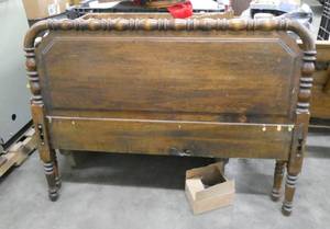 Wood bed frame (includes the rails)