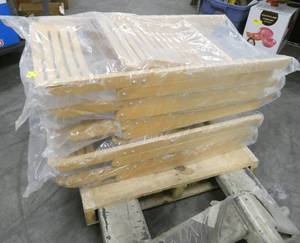 6 New wood folding chairs from Ikea