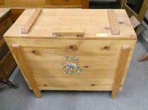 Large wood toy box