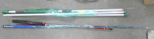 2 Fishing Rods, one is a Shakespeare, and a extended hose for your garden hose to wash windows with a squeegee