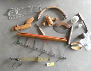 A group of primitives, some of which I don�t even know what they are, one very sharp Ottow-cut can opener