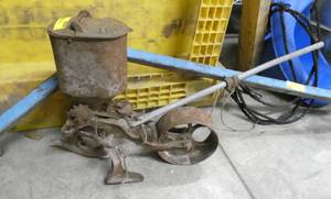 Old Iron age seeder that needs someone to put it all back together, see all the pictures