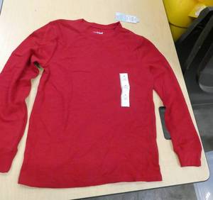 New case of 12 Cat & Jack thermal long sleeve shirt Red size Med 810
