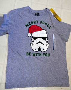 New case of 12 Star Wars Christmas tshirts Adult Large