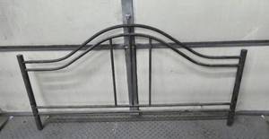 Black metal bed frame, does include whole frame, not just the headboard pictured