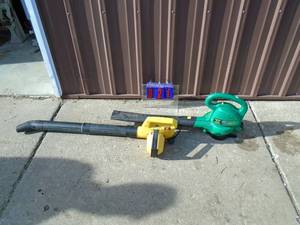 Qty of 2 110 volt leaf blower. Used condition Tested & works. As shown.