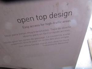 SimpleHuman Open Top Can