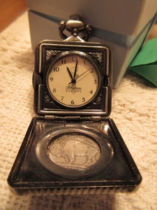 AMERICAN HISTORIC SOCIETY TIMEPIECES 1934 BUFFALO NICKEL WATCH