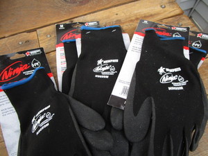 Ninja Hydropellent gloves, five new...