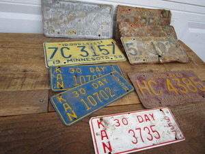 License plates, 1950s - 1955 to 19...
