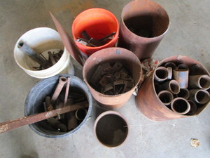 Metal scrap - pipe, angle brackets ...