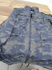 Blanc Noir camo anorak, hooded wate...