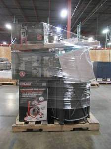 lot 308 image: WHOLESALE MIXED PALLET OF MISCELLANEOUS TOOLS, SMALL APPLIANCES AND MORE