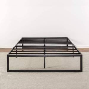lot 420 image: Zinus Abel 14 Inch Metal Platform Bed Frame Queen, OLB-QLSP-14Q. - CARTON DAMAGE DURING SHIPPING - Parts appear to be OK.