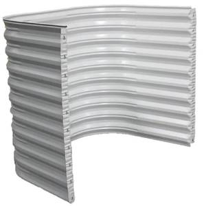 lot 348 image: Shape Products 50 in. W x 36 in. D x 72 in. H White Steel Egress Window Well, SPE5036-72.