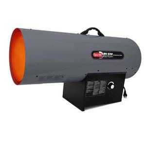 lot 368 image: Dyna-Glo Delux 300k BTU Forced-Air Propane Portable Heater with Thermostat, RMC-FA300DGD - Unclaimed Freight.