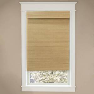 lot 369 image: Home Decorators Collection Natural Cordless Light-Filtering UV Protection Bamboo Shades 46 in. W x 72 in. L.