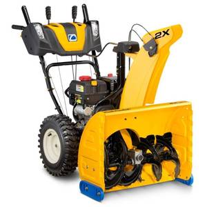 lot 5 image: Cub Cadet - NEW 2X 26 in. 243cc 2-Stage Electric Start Gas Snow Blower with Power Steering and Steel Chute - SPEED CABLE NEEDS TO BE ATTACHED.