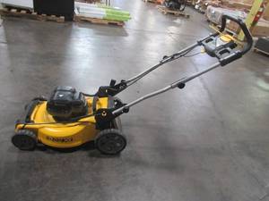 lot 13 image: Dewalt 21.5 in. 20-Volt MAX Lithium-Ion Cordless Battery Walk Behind Push Mower(TOOL ONLY), - Includes Key, No Bag - Starts and Runs - Used.