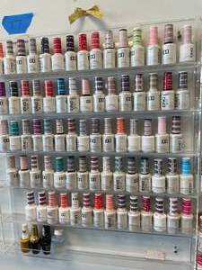 lot 17 image: HUGE Lot of 70 Professional GEL Nail Polish and Wall Polish Station. 