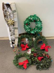 lot 30 image: Lot of Christmas Trees and Decor