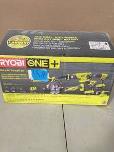 RYOBI ONE 18V Lithium-Ion Cordless 4-Tool Combo Kit