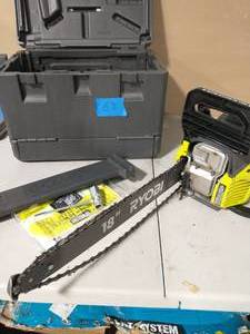 RYOBI 18 in. 38cc 2-Cycle Gas Chainsaw with Heavy Duty Case