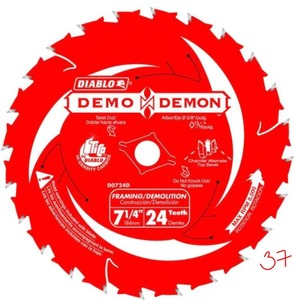 4 DIABLO 7-14 in. x 60-Tooth Fine Finish Circular Saw Blade