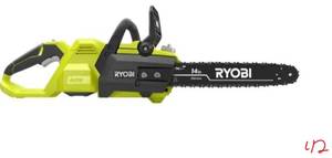 RYOBI 40V Brushless 14 in. Cordless Battery Chainsaw with 4.0 Ah Battery