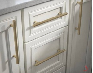 6-516 in. (160 mm) Center-to-Center Champagne Bronze Bar Drawer Pull
