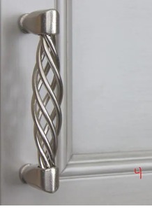 GLIDERITE 3-34 in. Center-to-Center Satin Nickel HD Birdcage Cabinet Pulls (10-Pack)