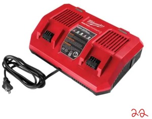 MILWAUKEE M18 18-Volt Lithium-Ion Dual Bay Rapid Battery Charger