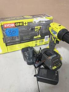 RYOBI ONE 18V Lithium-Ion Cordless 12 in. DrillDriver Kit with (1) 1.5 Ah Battery and 18V Charger