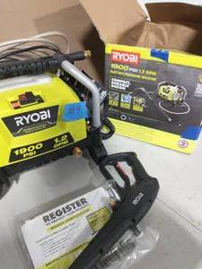 RYOBI 1900 PSI 1.2 GPM Cold Water Wheeled Electric Pressure Washer