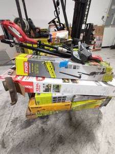 pallet of mixed tools