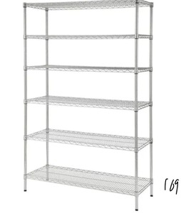 HDX Chrome 6-Tier Heavy Duty Metal Wire Shelving Unit (48 in. W x 72 in. H x 18 in. D)