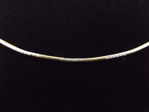lot 24 image: .925 Sterling Silver Duotone Vermeil Necklace