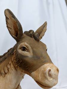 lot 5 image: Fontanini 27 Scale Donkey - Rare Italian Nativity Figure