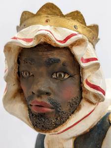lot 8 image: Fontanini 27 Scale King Balthazar - Rare Italian Nativity Figure