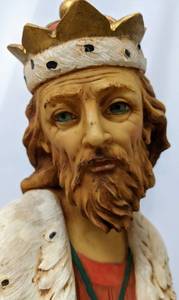 lot 10 image: Fontanini 27 Scale King Melchior - Rare Italian Nativity Figure