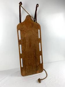 lot 166 image: Antique Wood and Metal Sled
