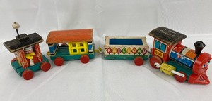 lot 120 image: Vintage Fisher Price & Holgate Wood Toys