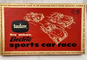 lot 133 image: Vintage Tudor Electric Sports Car Race Game