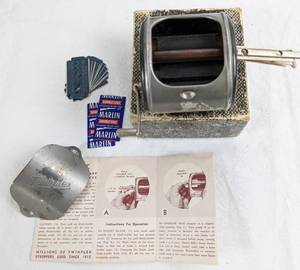 lot 43 image: Two Vintage Twinplex Stroppers (One in Box) with Rex Shaving Brush