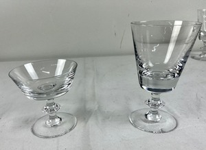 lot 220 image: Set of Glass Drinking Goblets, Sorbet Dishes