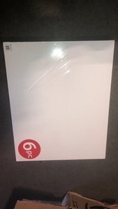 6-pack of 100% cotton canvas panels 16x20 medium grain 8oz