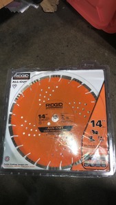 RIDGID 14 in. All-Cut Diamond Blade