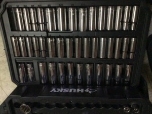 Assorted husky toolsocket sets