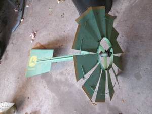 lot 14 image: John Deere windmill top 3 feet acro...