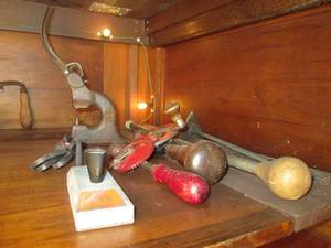 lot 50 image: Antique hand tools...